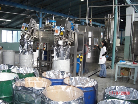 Моноблок стерилизации, охлаждения и асептической фасовки 5 тонн в час