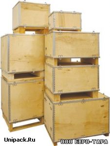 Складной фанерный ящик из 6 мм фанеры (евротара) ExPak 580х380х500 мм.
