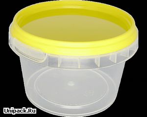 Пластиковая банка с контрольной пломбой 0,25 л