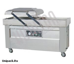 Напольная двухкамерная вакуум-упаковочная машина DZ-600/2SB SS (нерж.)