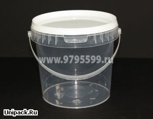 Ведро пластиковое 1,1 л