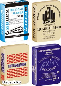 Мешки бумажные закрытые КРАФТ для фасовки цемента ПЦ М400