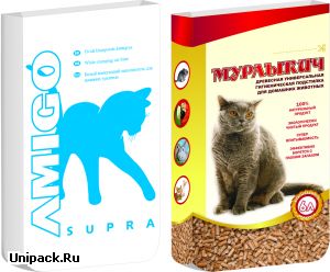 Мешки бумажные открытые КРАФТ под кошачий наполнитель