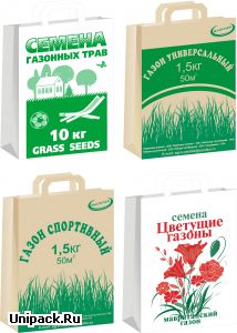 Бумажные сумки с ручками под семена трав