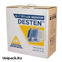 Коробки из гофрокартона для TFT-LCD-монитора с трафаретной печатью