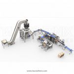 Фасовка конфет в пакет-подушку с последующей укладкой в короба