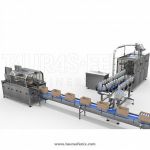 Розлив молока в пакет с гребешком. ПЭТ розлив