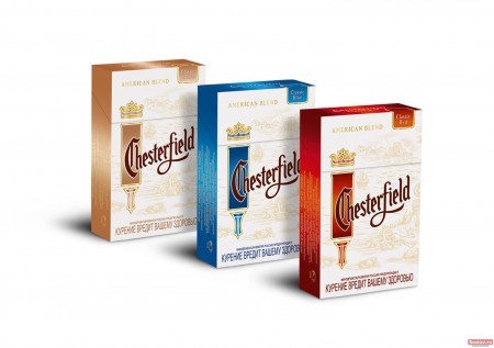 В апреле 2008 года традиционный дизайн пачки Chesterfield претерпел ряд изменений