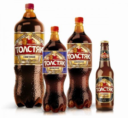 Пиво бренда Толстяк