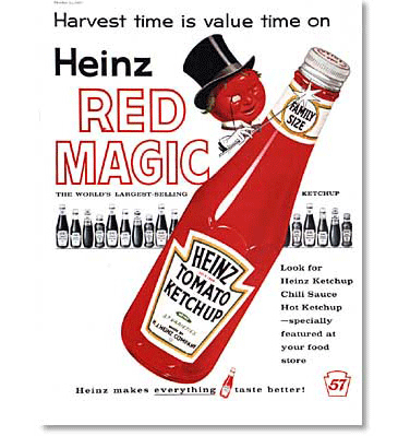 Рекламный плакат кетчупа Heinz