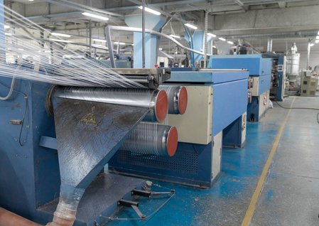 Экструзионная линия для производства плоской ПП нити Б/У