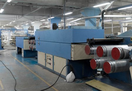 Экструзионная линия для производства плоской ПП нити Б/У