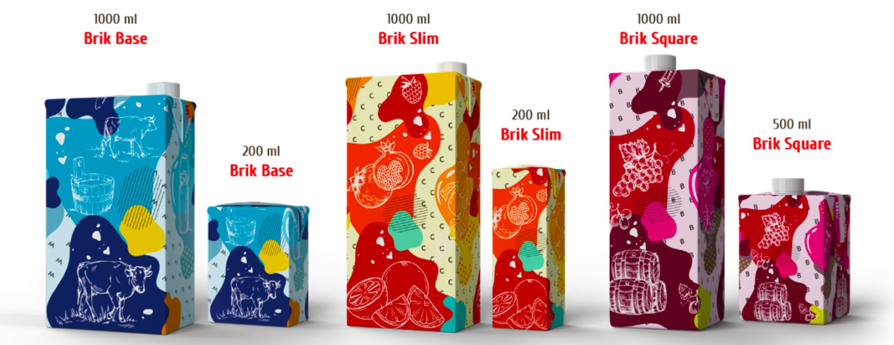 Картонная упаковка ТетраПак (Brik Aseptic) для ультрапастеризованной продукции